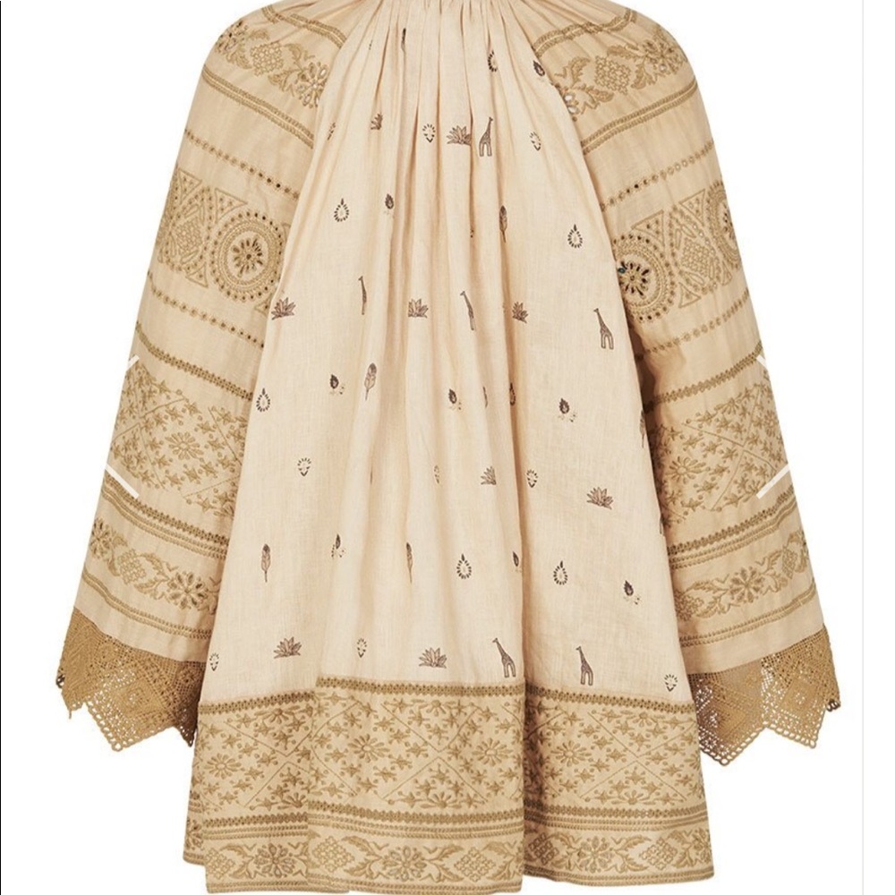 •SPELL• MUWALA Embroidered Blouse {almond} - Picture 5 of 10